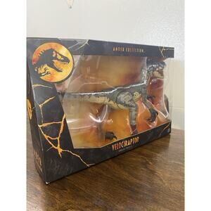 Mattel Jurassic Park Amber Collection RARE Velociraptor New In Box